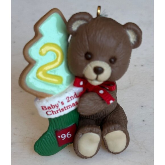 VTG 1994 Hallmark Keepsake Ornament Baby's Second Christmas 2.5" Tall (READ) - Picture 3 of 13
